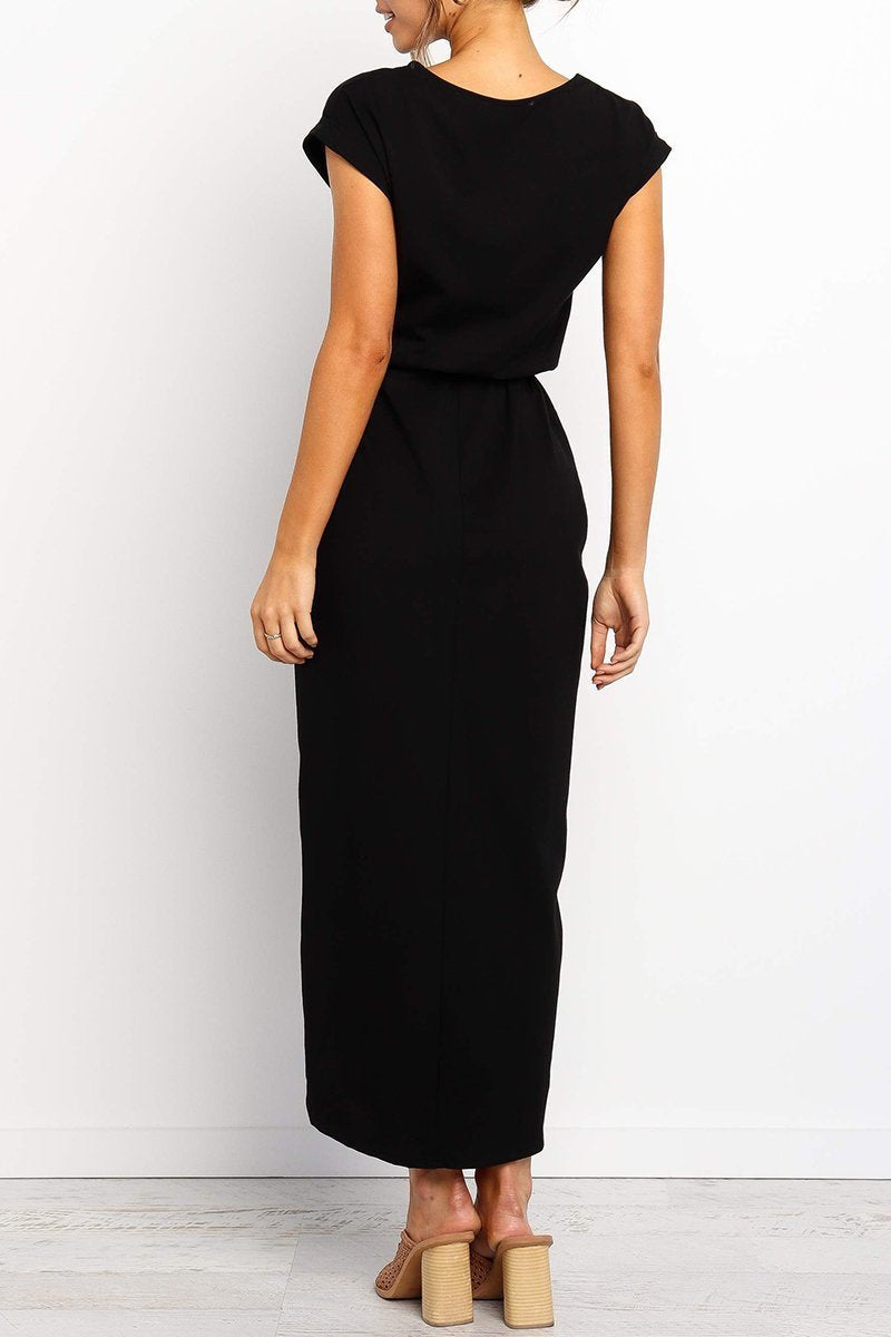 Herbstliches Lässiges Midi-Kleid – Isabella