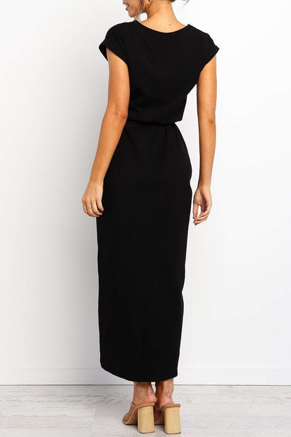 Herbstliches Lässiges Midi-Kleid – Isabella