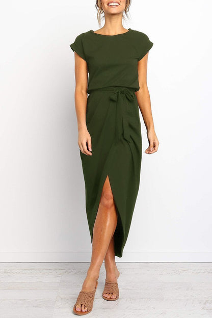 Herbstliches Lässiges Midi-Kleid – Isabella