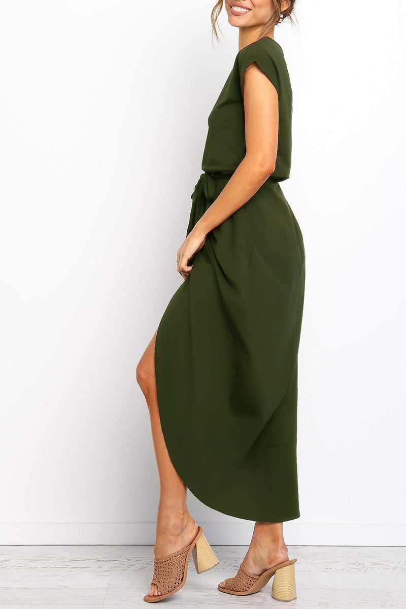 Herbstliches Lässiges Midi-Kleid – Isabella