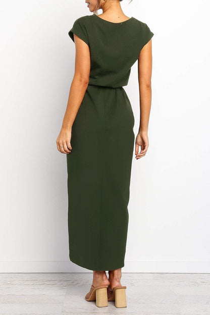 Herbstliches Lässiges Midi-Kleid – Isabella