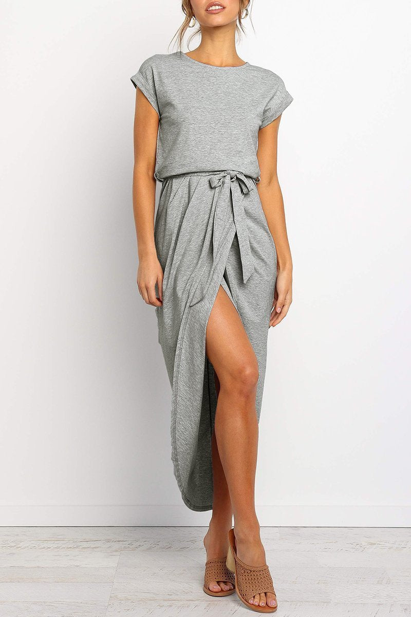 Herbstliches Lässiges Midi-Kleid – Isabella