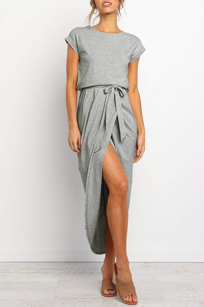 Herbstliches Lässiges Midi-Kleid – Isabella