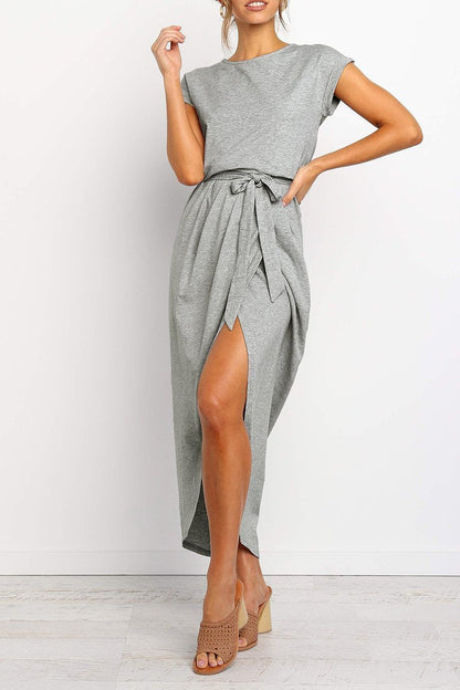 Herbstliches Lässiges Midi-Kleid – Isabella