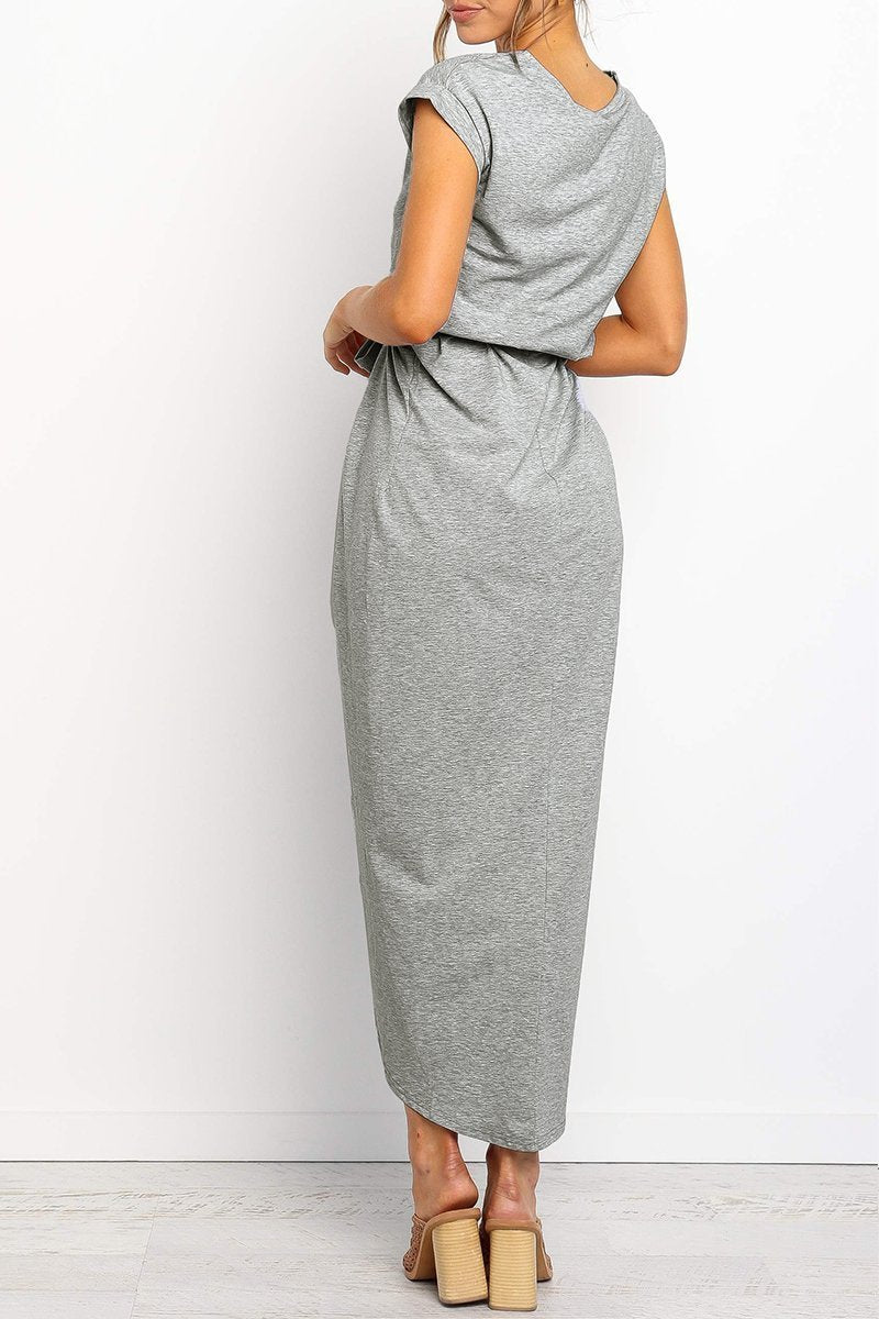 Herbstliches Lässiges Midi-Kleid – Isabella