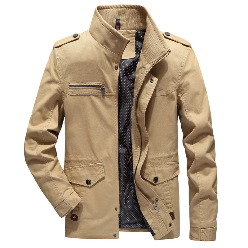 Herren Cargo Herbstjacke – Olivier