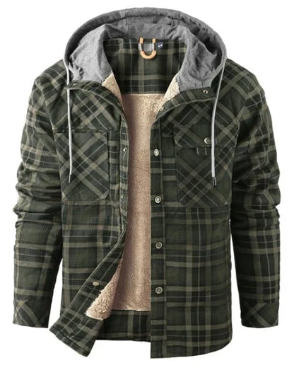 Herren Outdoorjacke kariert mit Isolierung & wasserabweisender Beschichtung – Ragnar