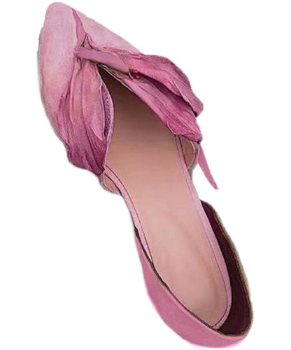 Handgefertigte Spitzen-Ballerinas mit Herbstrosen – Odette