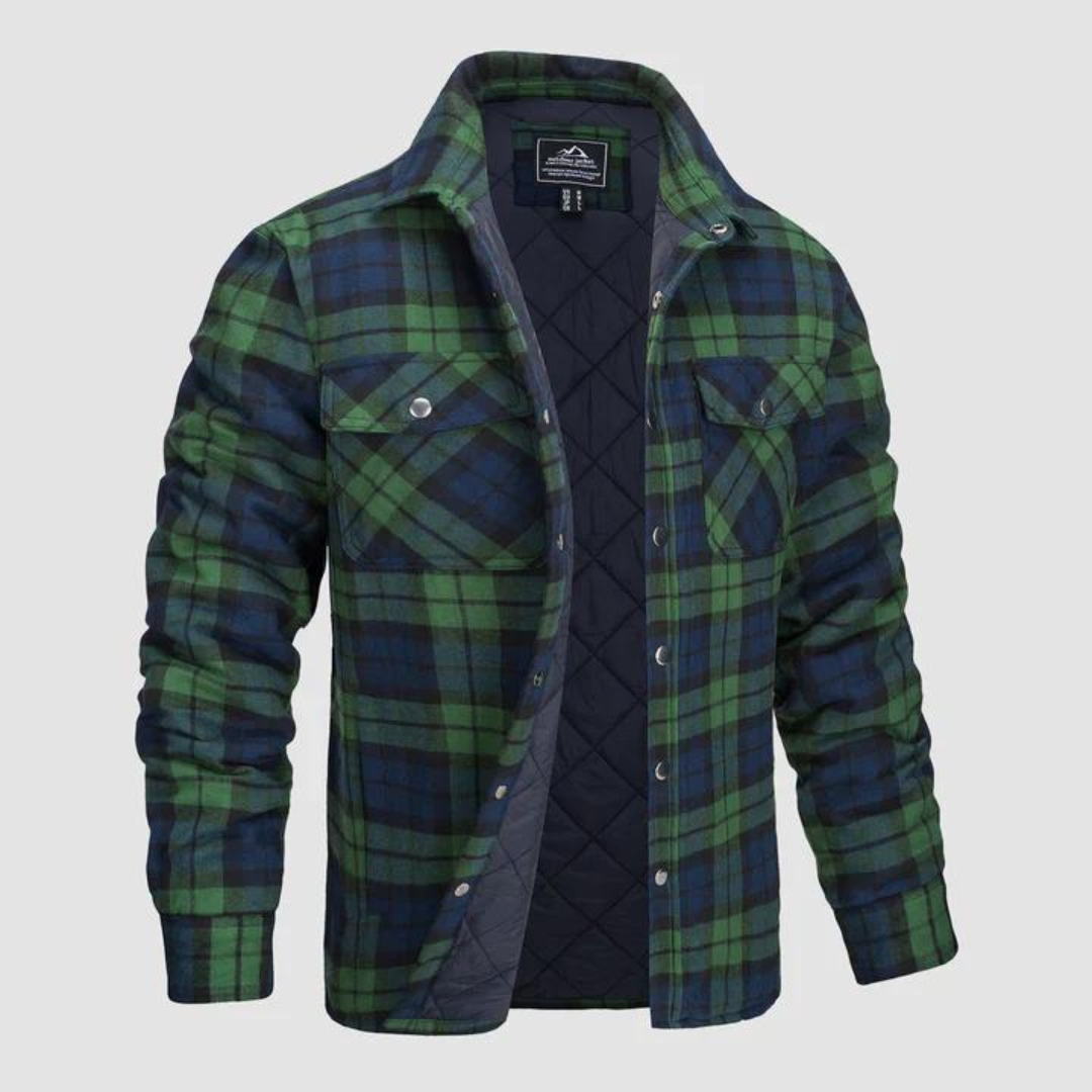 Herren Holzfällerjacke kariert mit warmer Fütterung – Magnus