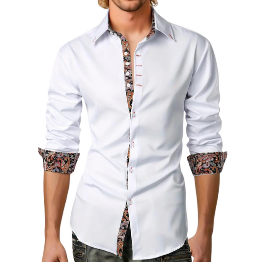Elegantes Herbst-Partyhemd für Herren – Matteo