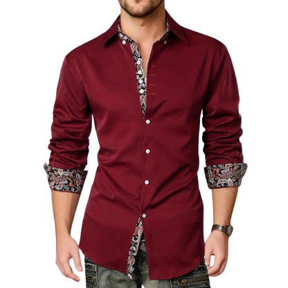 Elegantes Herbst-Partyhemd für Herren – Matteo