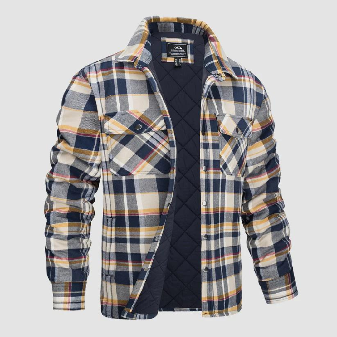 Herren Holzfällerjacke kariert mit warmer Fütterung – Magnus