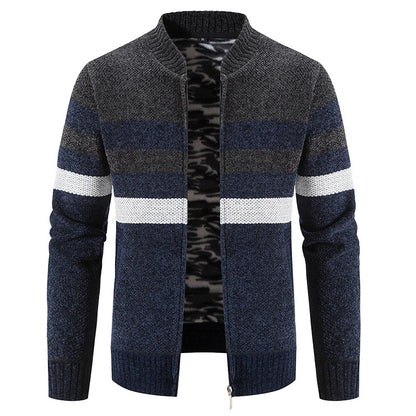 Herren Gestreifter Herbstpullover – Tobias