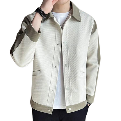 Herbstliche Patchwork Jacke für Herren – Alessandro