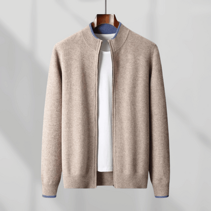 Herren Kaschmir-Zip-Jacke – Laurent Herbstedition