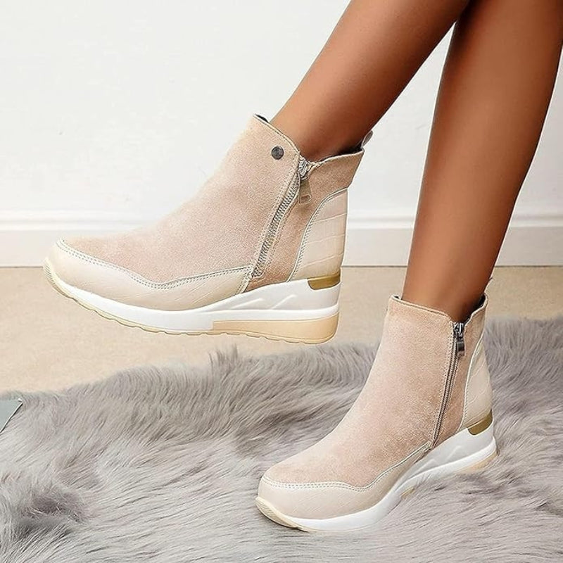 Orthopädische Leder Damen Herbststiefeletten - Emma