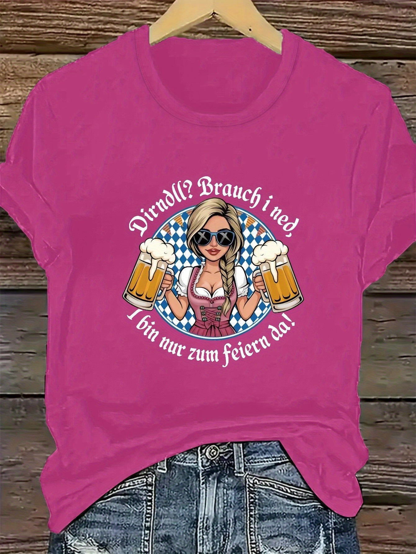Damen Plus Size Kurzarm T-Shirt – Liesl Oktoberfest 2026