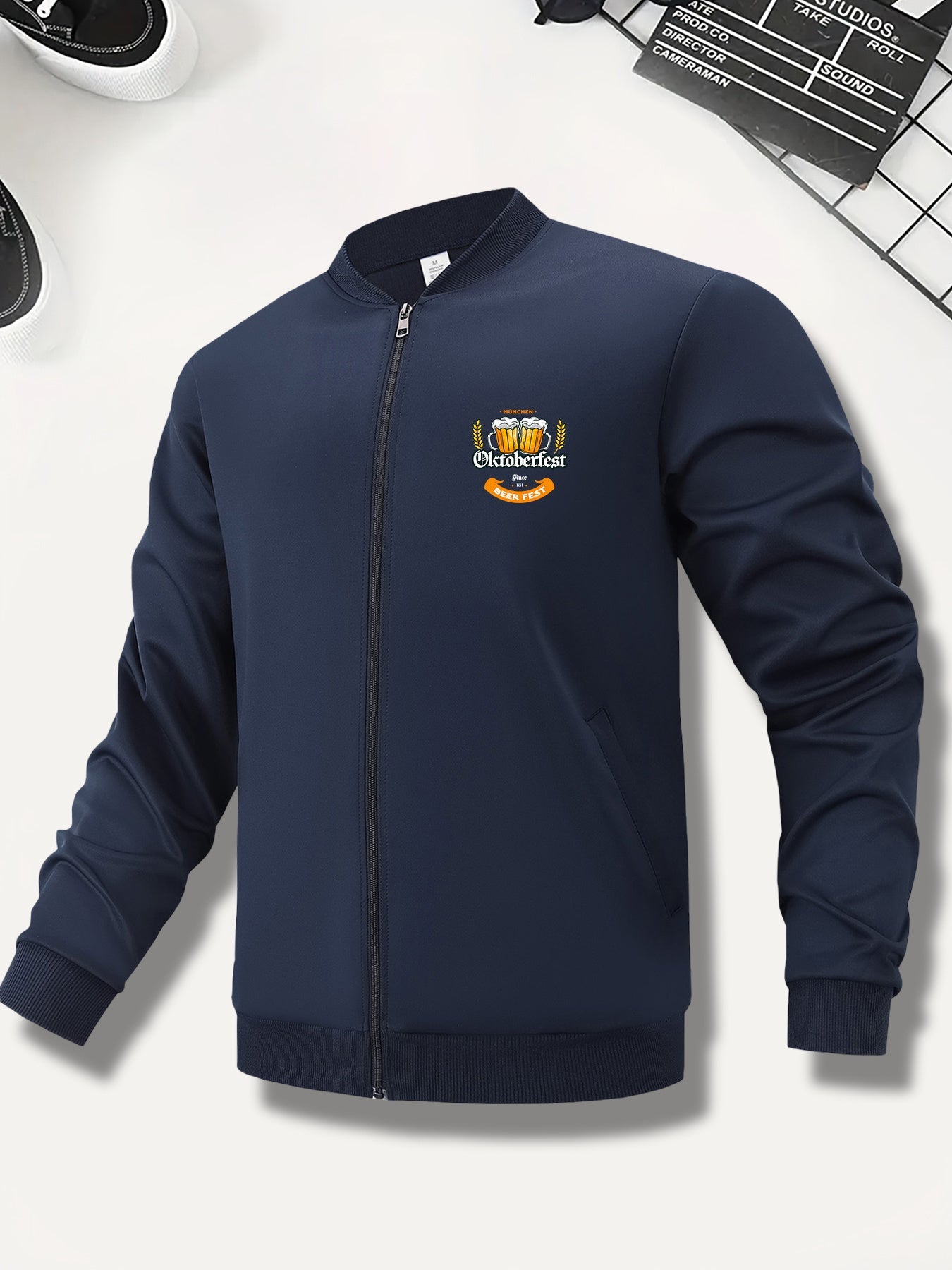 Herren Bomberjacke mit Oktoberfest-Bier-Print – Georg Oktoberfest 2026