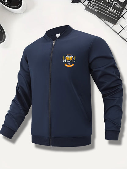Herren Bomberjacke mit Oktoberfest-Bier-Print – Georg Oktoberfest 2026