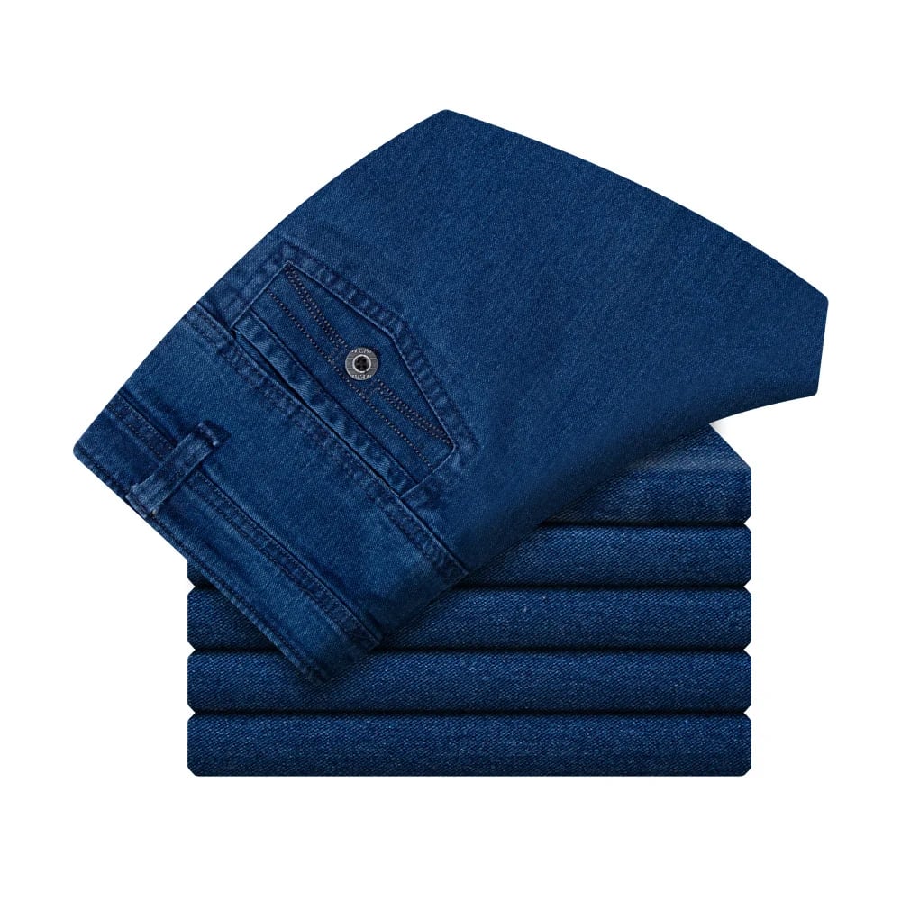 Herrenjeans mit Hoher Taille und Geradem Bein – Tobias