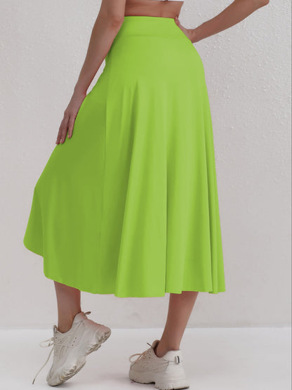 Herbstlich sportlicher Rock mit hoher Taille und asymmetrischem Schnitt – Alexia