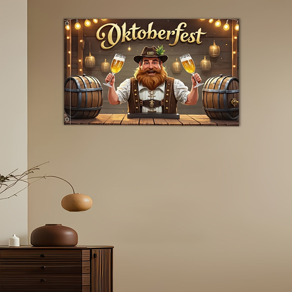 Oktoberfest Gartenflagge – BierFest Mann Oktoberfest 2026