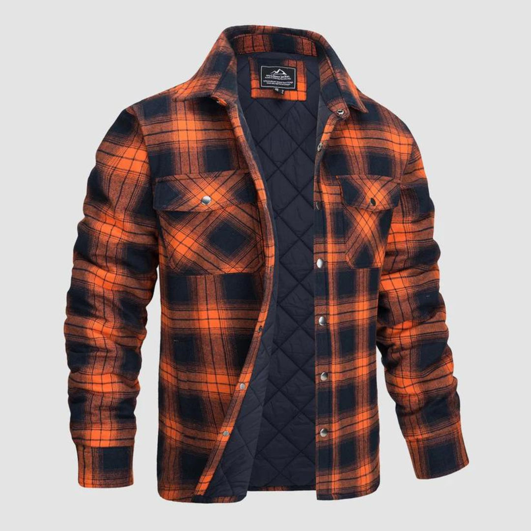 Herren Holzfällerjacke kariert mit warmer Fütterung – Magnus