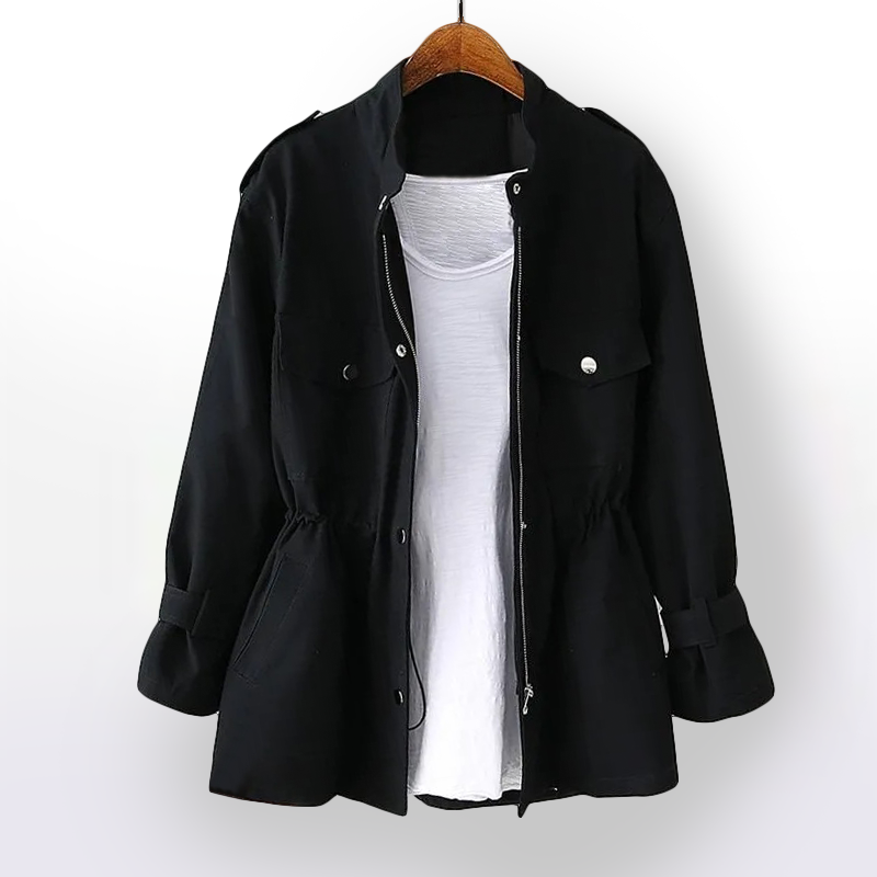 Kurzer Damen-Trenchcoat – Clarisse