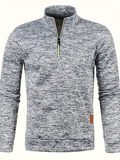 Herren Pullover mit Hals-Reißverschluss für Herbst & Winter – Matteo
