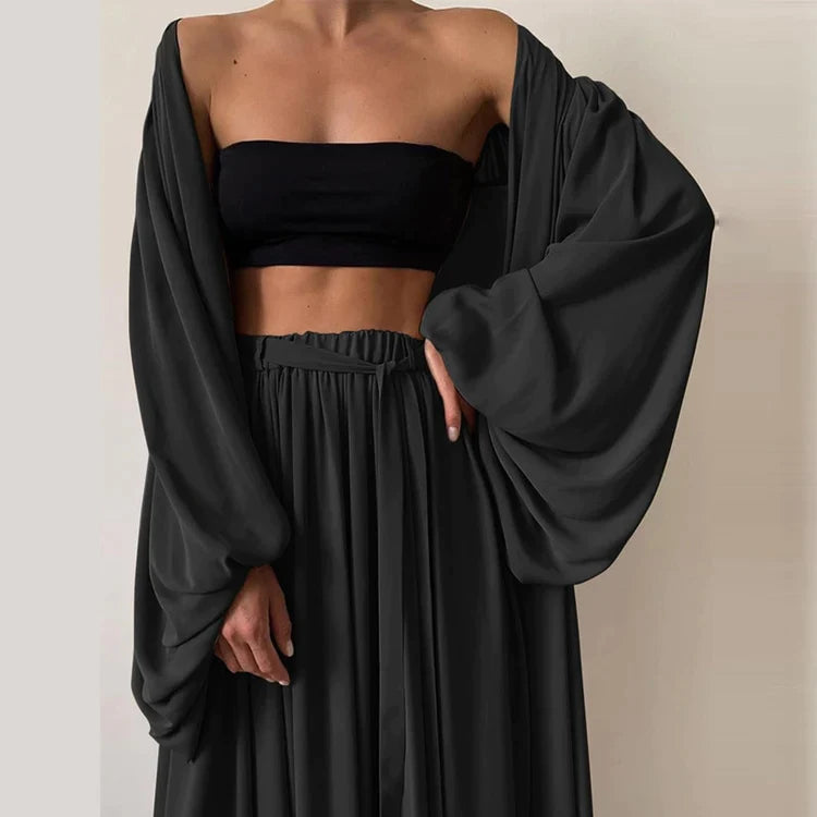 Trendiges Zweiteiler Damen Herbst Set mit Pullover & Hose – Noelle