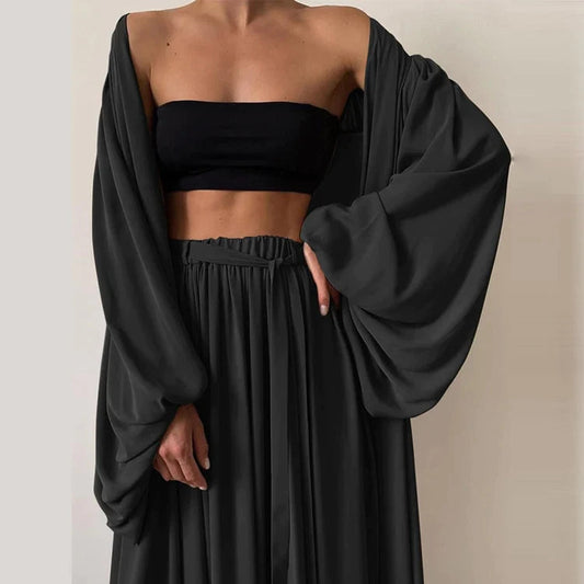 Trendiges Zweiteiler Damen Herbst Set mit Pullover & Hose – Noelle