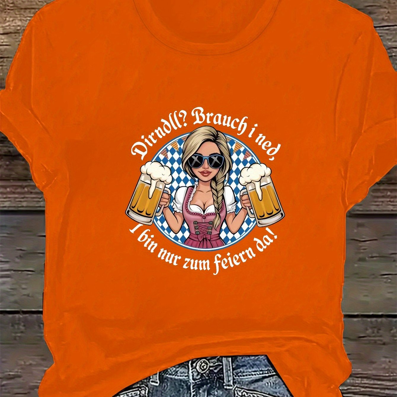 Damen Plus Size Kurzarm T-Shirt – Liesl Oktoberfest 2026