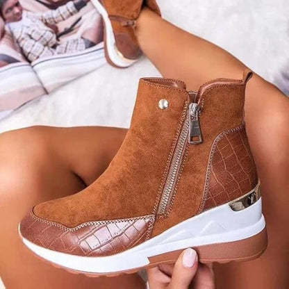 Orthopädische Leder Damen Herbststiefeletten - Emma