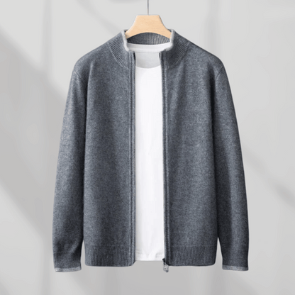Herren Kaschmir-Zip-Jacke – Laurent Herbstedition