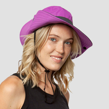 Atmungsaktiver UV-Schutz Damen Sonnenhut Faltbar mit Pferdeschwanzöffnung – Liane (Buy 1, Get 1 GRATIS)
