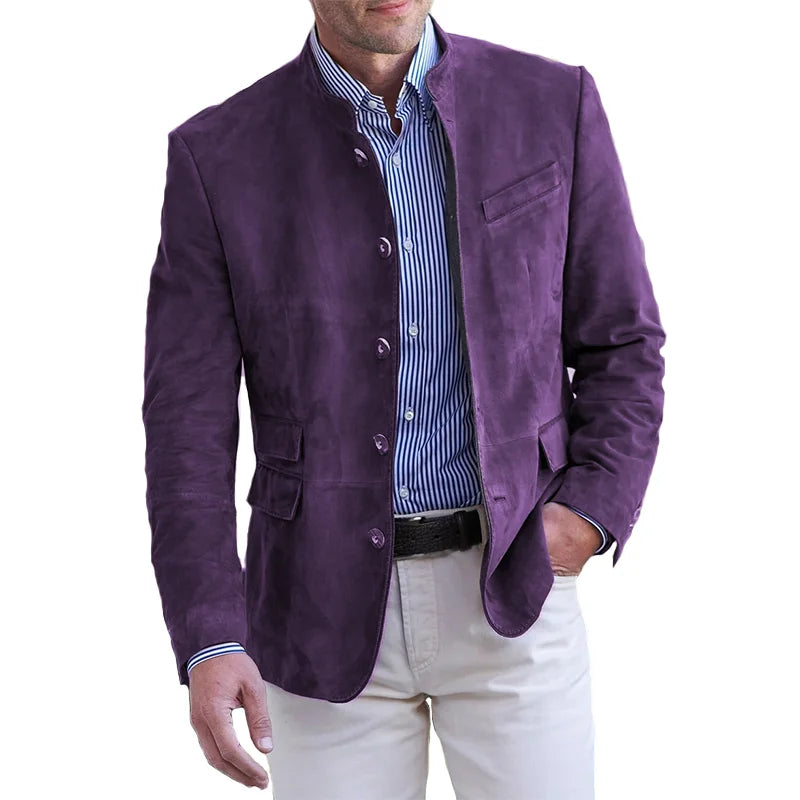 Herbstliche Klassische Button-Down-Jacke für Herren – Magnus