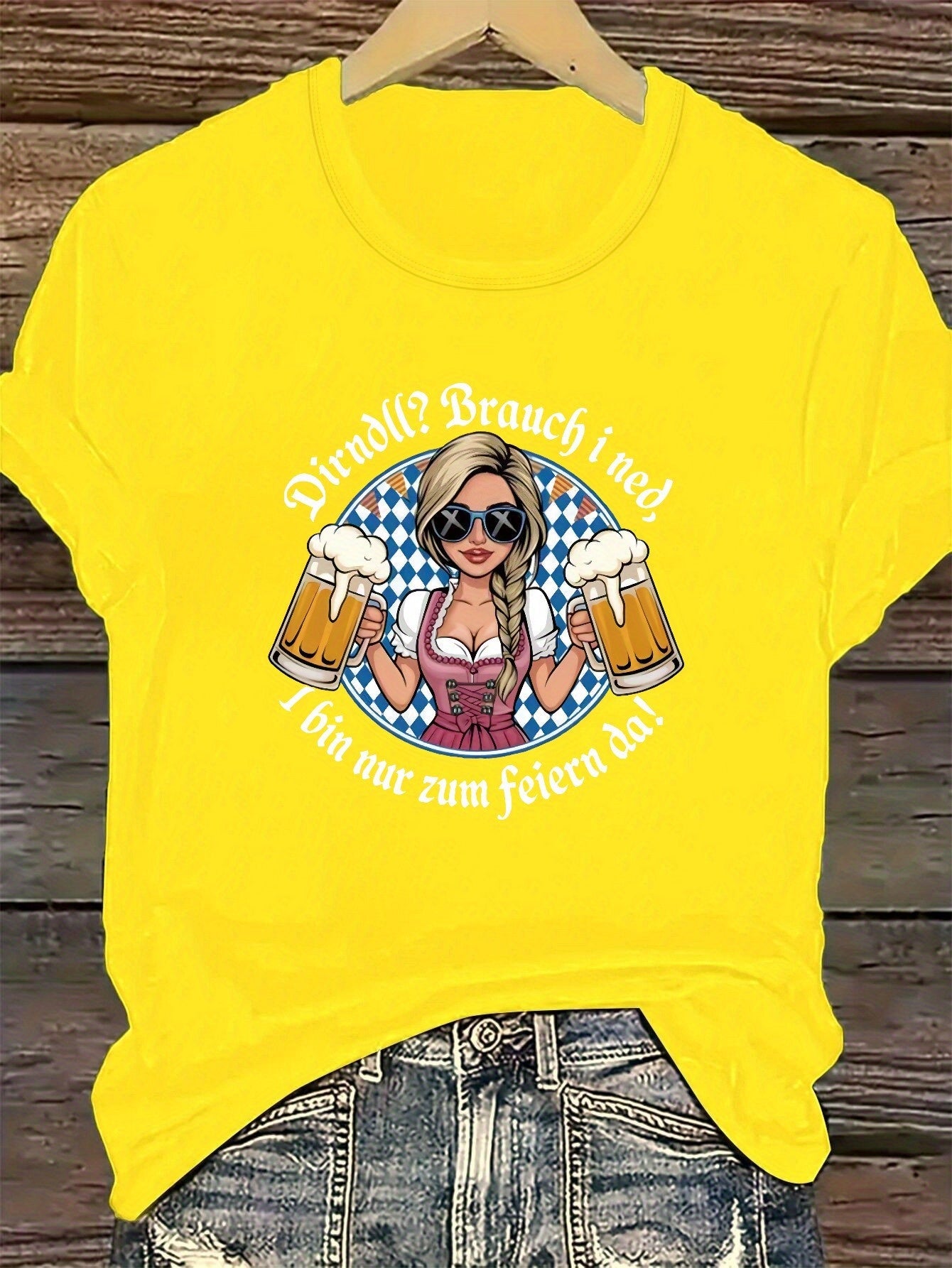 Damen Plus Size Kurzarm T-Shirt – Liesl Oktoberfest 2026