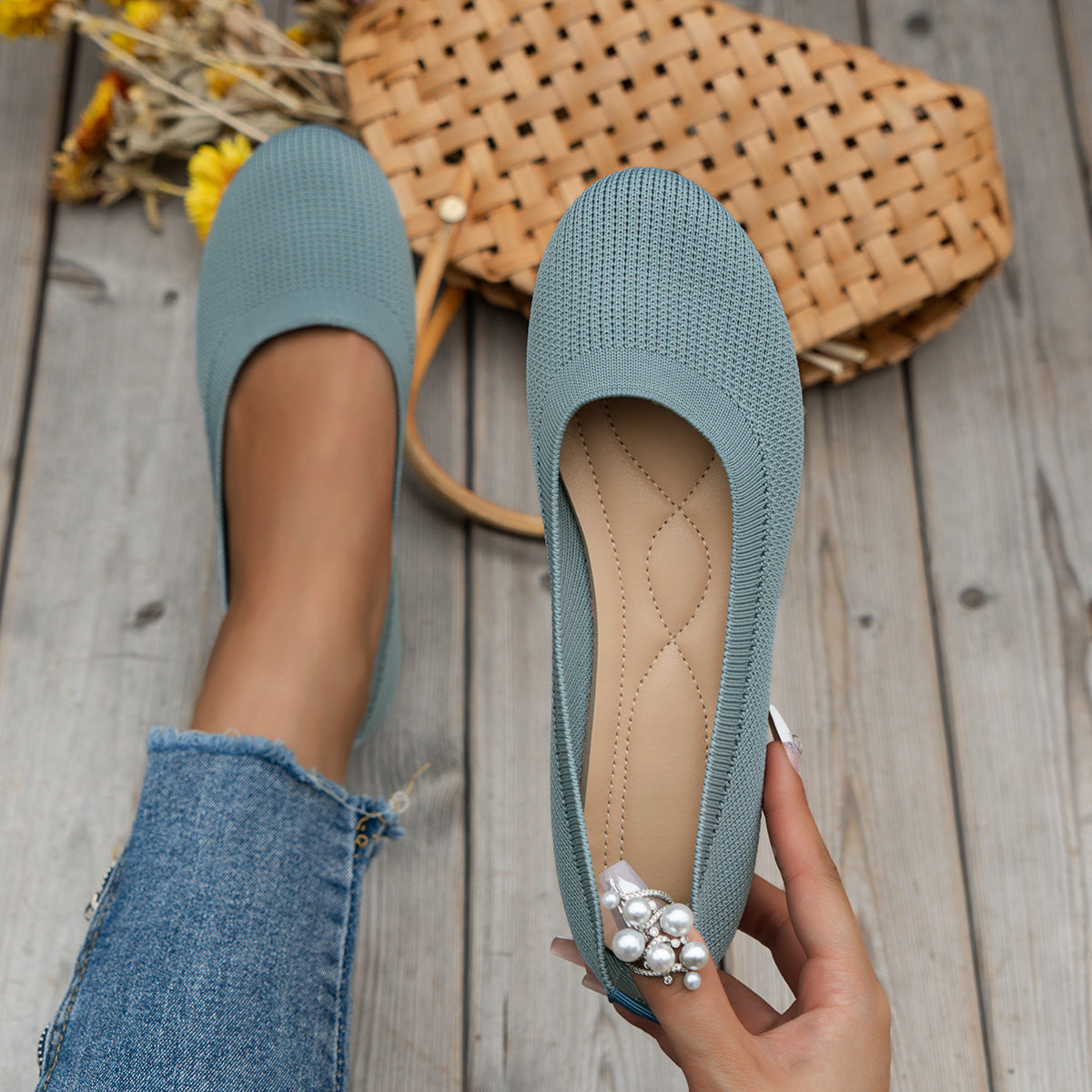 Herbstliche orthopädische Damen-Ballerinas mit Komfortsohle & klassischem Design – Mia