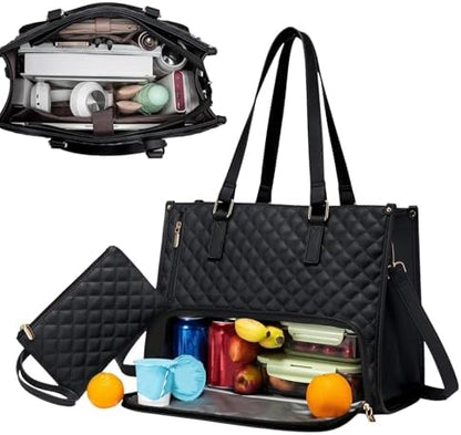 2-in-1 Isolierte Lunch- & Laptoptasche für Arbeit & Reisen