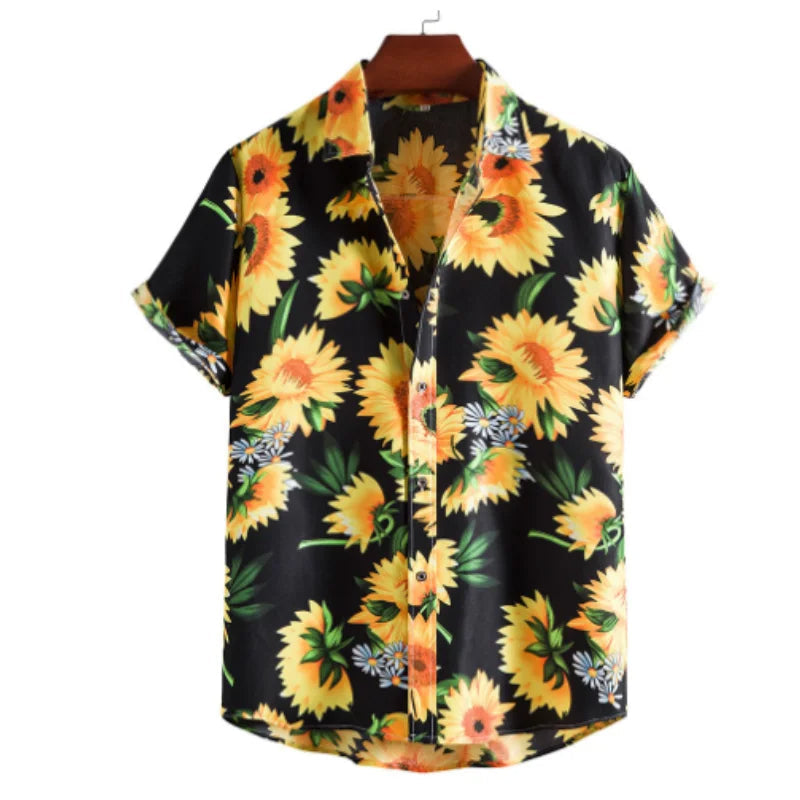 Leicht & Stylisch Tropenhemd mit Blumenmuster für Herren – Mateo