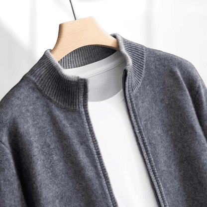 Herren Kaschmir-Zip-Jacke – Laurent Herbstedition