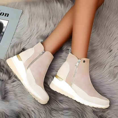 Orthopädische Leder Damen Herbststiefeletten - Emma