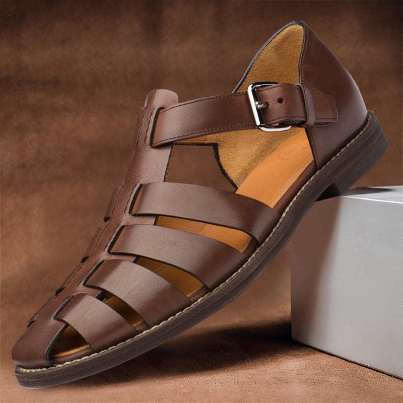 Bequeme Herren Ledersandalen mit rutschfester Sohle – 50 % Rabatt – Milan