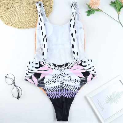 Stylischer Einteiler-Badeanzug mit Animal Print für Damen - WildWelle