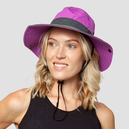 Atmungsaktiver UV-Schutz Damen Sonnenhut Faltbar mit Pferdeschwanzöffnung – Liane (Buy 1, Get 1 GRATIS)