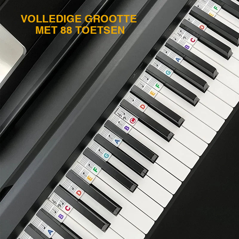 Abnehmbare Notenlabels aus Silikon für 88-Tasten-Pianos und Keyboards