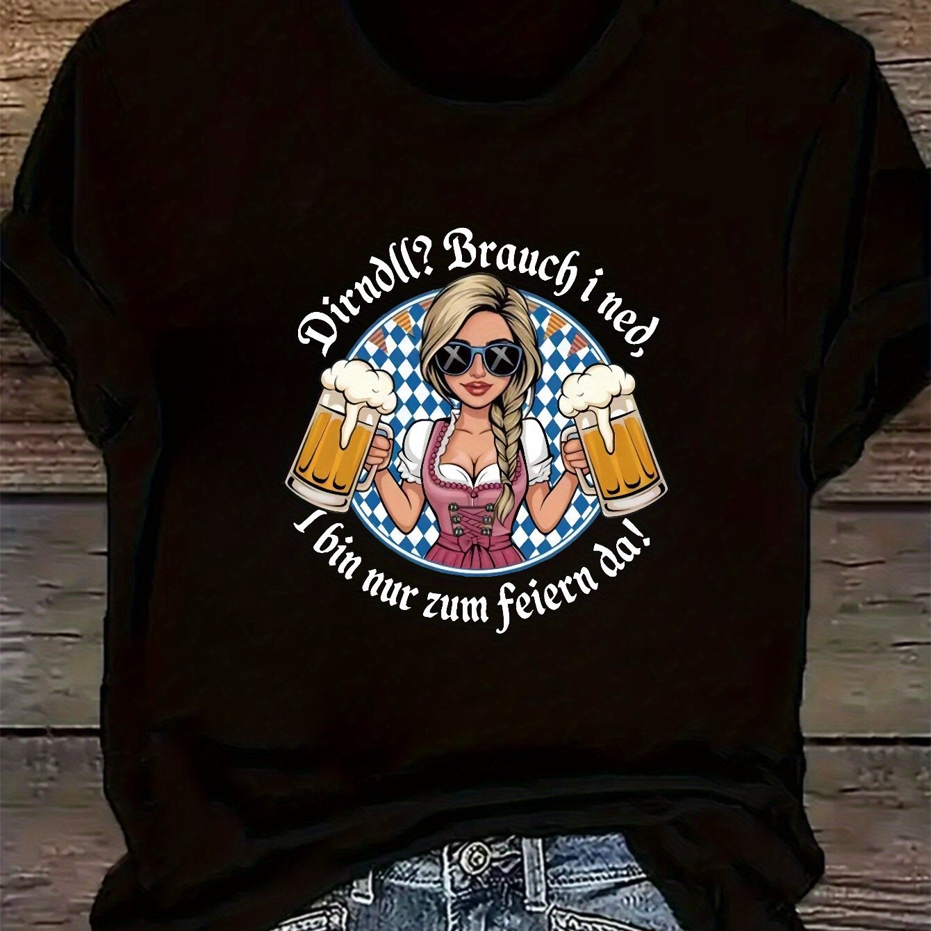Damen Plus Size Kurzarm T-Shirt – Liesl Oktoberfest 2026