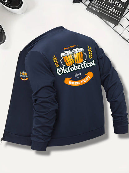 Herren Bomberjacke mit Oktoberfest-Bier-Print – Georg Oktoberfest 2026