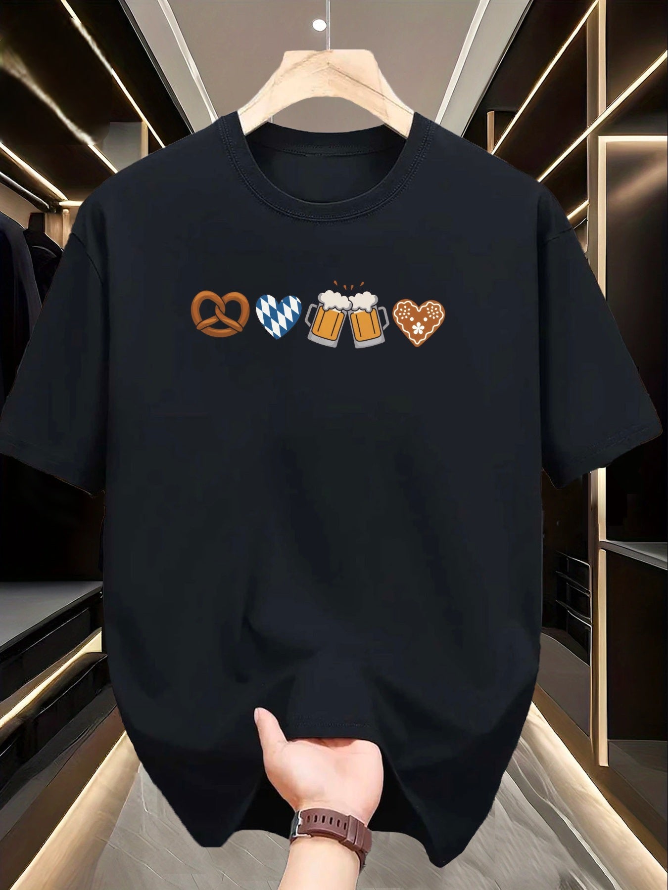 Herren Grafik T-Shirt aus 100% Baumwolle – Franz Oktoberfest 2026