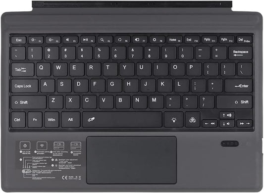 Kabellose Bluetooth-Tastatur mit Hintergrundbeleuchtung und Touchpad für Surface Pro – Nexora